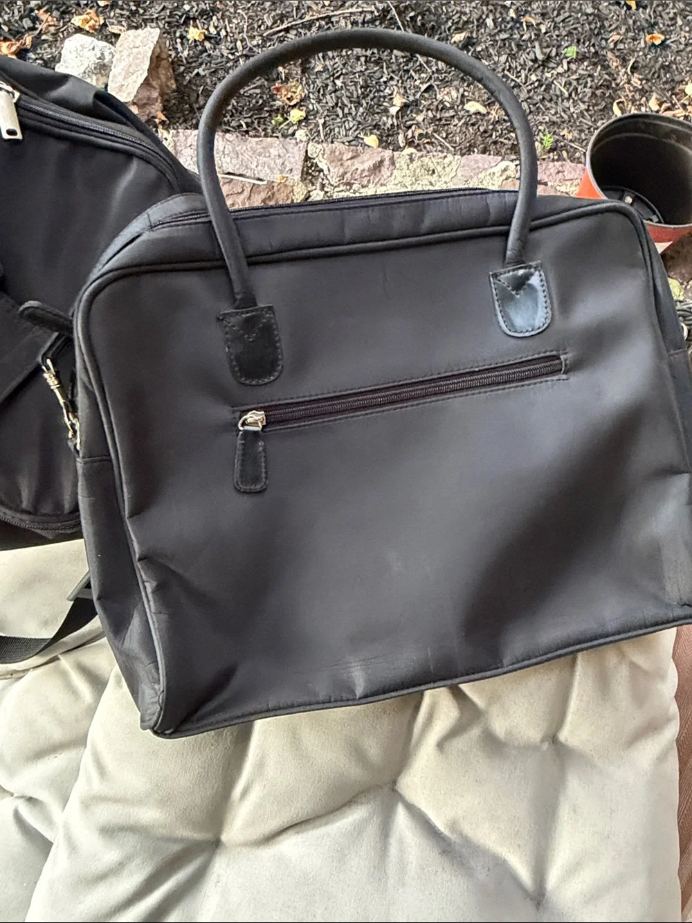Phenix Black Men's Laptop Bag with Front Organizer Pockets